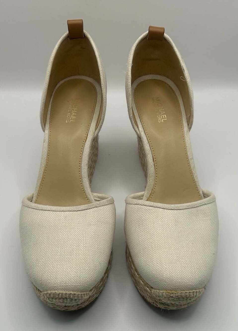 Michael Kors Kendrick Canvas Espadrille Wedge Heels